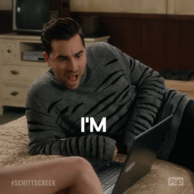 Schitt's Creek: David says, "I'm obsessed with this."