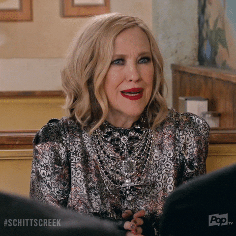 Schitt's Creek: Moira says, "What? Who?"